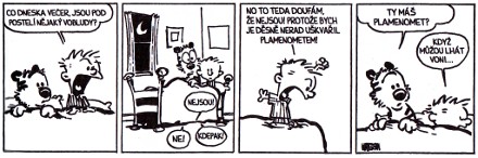 Calvin a Hobbes - ukázka ze str. 9