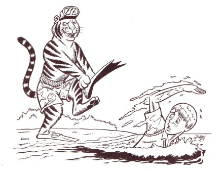 ilustrace k Jak se vyhnout tygru lidožroutovi