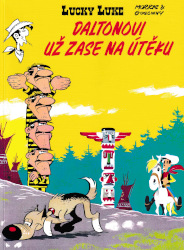 obálka knihy Daltonovi už zase na útěku (Lucky Luke)