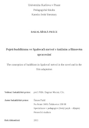 obálka knihy Pojetí buddhismu ve Spalovači mrtvol v knižním a filmovém zpracování