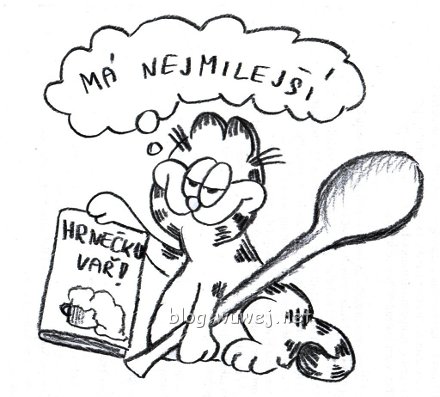 soutěžní kresba Garfielda