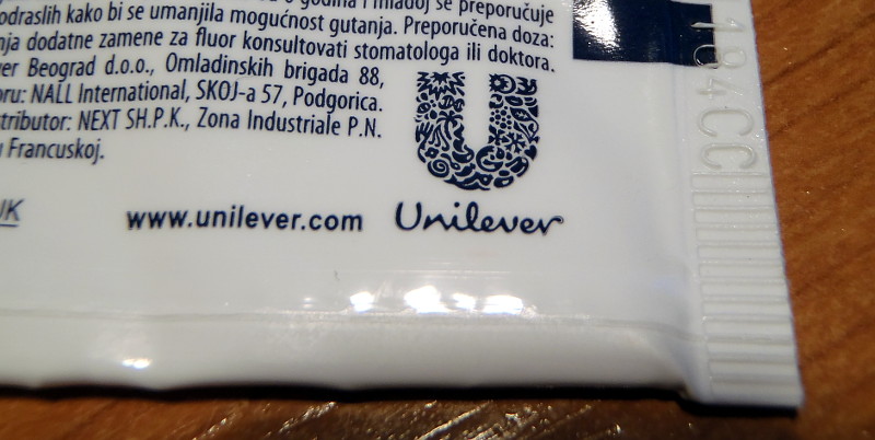 Zubní pasta Unilever 2