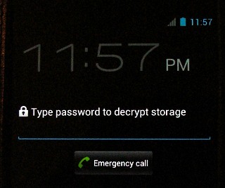 Galaxy Nexus - PIN pro šifrování