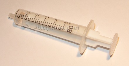 injekční stříkačka
